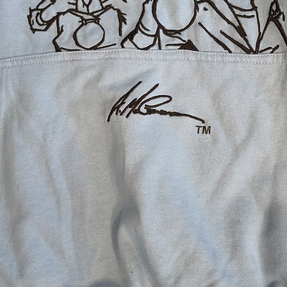 DEKRYPTIC X THE BOONDOCKS - GOLD WINNERS OUTLINE BLUE HOODIE 2XL - Picture 6 of 16